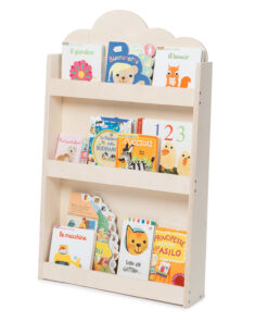 Mobli Dotty, Natural Haus, gyermek könyvespolc, Montessori, multiplex, 60 x 95 x 13 cm