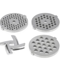 Klarstein Lucia, perforált lemezek készlete, húsdaráló tartozék, 3-4,5-7 mm, INOX