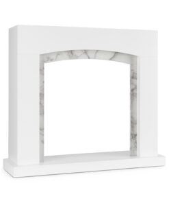 Klarstein Studio Frame II, kandallószerkezet, MDF, márvány díszítéssel