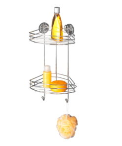 Vacuum-Loc kétszintes öntapadós sarokpolc, max. 33 kg - Wenko