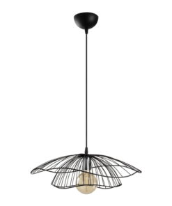 Tel fekete függőlámpa, ø 50 cm - Opviq lights