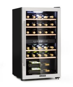 Klarstein Vinamour 29D, borhűtő, 2 zóna, 80 liter, 29 palack, 5 - 22 °C, érintésvezérlés