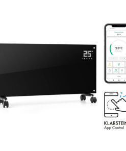Klarstein Bornholm Smart, konvektor, 2000 W, WiFi, LCD kijelző, időzítő, IP24, fekete