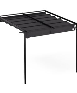 NA Blumfeldt Pantheon Wall Pergola, fali pergola, 3 x 3 m, porszórt acél, időjárásálló