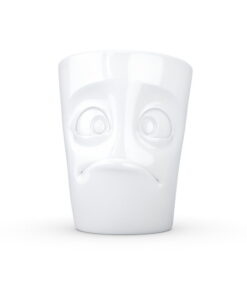 Fehér 'tanácstalan' porcelánbögre - 58products