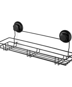 Bestlock Black Kitchen Shelf fekete öntapadós fali polc, 45,5 x 12 cm - Compactor