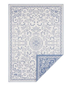 Leyte kék-krémszínű kültéri szőnyeg, 120 x 170 cm - NORTHRUGS