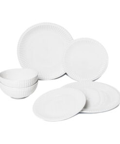 Purita 6 db-os fehér porcelán étkészlet - Bonami Essentials