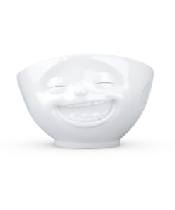 Fehér 'mosolygós' porcelántálka - 58products