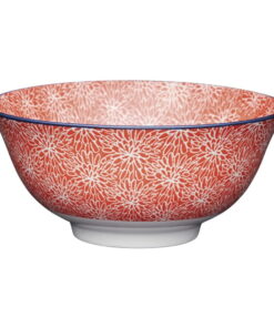 Floral piros kerámia tál, ø 16 cm - Kitchen Craft