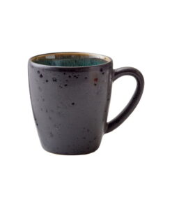 Mensa fekete-zöld agyagkerámia bögre, 190 ml - Bitz