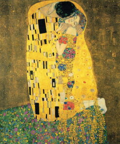 Gustav Klimt - The Kiss kép másolat, 70 x 70 cm