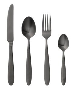 Cutlery Eleganza 4 db-os fekete evőeszköz készlet - Bloomingville