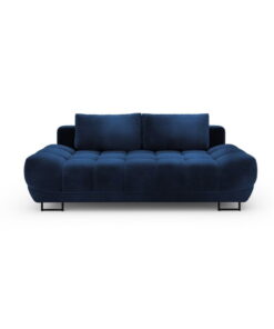 Cirrus királykék háromszemélyes kinyitható kanapé, bársony kárpittal - Windsor & Co Sofas