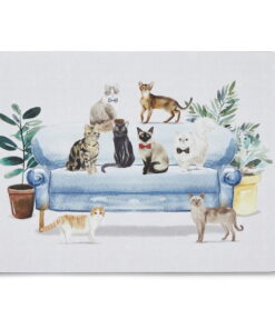Curious Cats 4 db-os parafa tányéralátét szett, 21,5x29 cm - Cooksmart ®