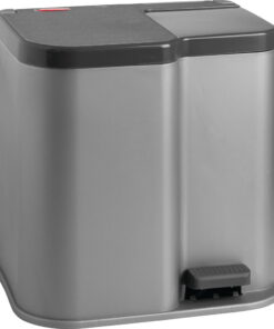 Duo szürke pedálos szemetes, 21 l - Curver