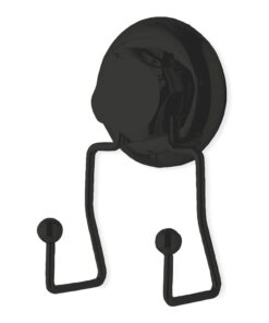 Bestlock Black fekete öntapadós dupla fali akasztó - Compactor