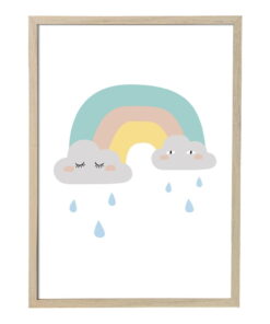 Mini Saida Frame fali plakát természetes keretben, 55 x 75 cm - Bloomingville