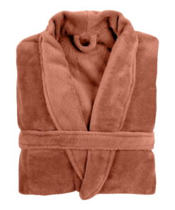 Cozy barna plüss fürdőköpeny, L/XL - Tiseco Home Studio