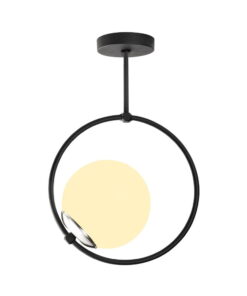 Erasto fekete fém függőlámpa - Opviq lights