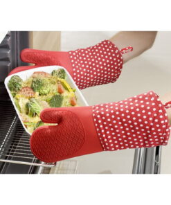 Oven 2 db piros szilikon edényfogó kesztyű - Wenko