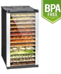 Klarstein Fruit Jerky 14, aszalógép, 1000 W, 30-70 °C, 14 emelet, LCD kijelző