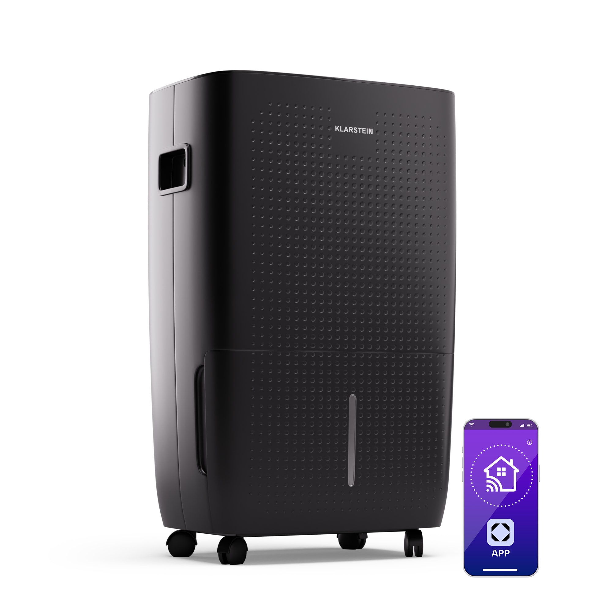 Klarstein DryFy Pro Connect 60 Smart, Párátlanító, WiFi, Kompresszor, 60l/24 h, 45-65 m²