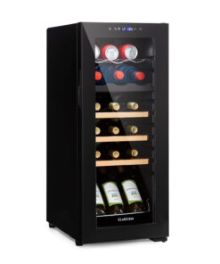 Klarstein Bovella 18 Duo+, 2 zónás borhűtő, 50 liter, 18 palack, üvegajtó