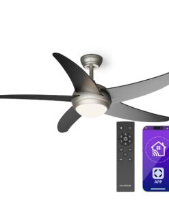 Klarstein Bolero 2 az 1-ben Smart, mennyezeti ventilátor, Ø 132 cm, fény 55 W, távirányító, vezérlés applikáción keresztül, 2 menetirány