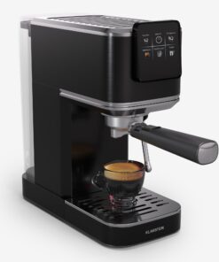 Klarstein SteelPresso Slim Touch kávéfőző, portafilter, érintőképernyő