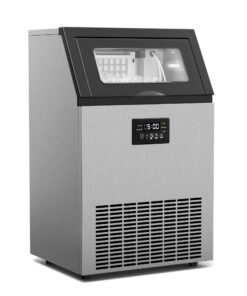 Klarstein Glacial ipari jégkészítő 55 kg LED kijelzővel és ablakkal