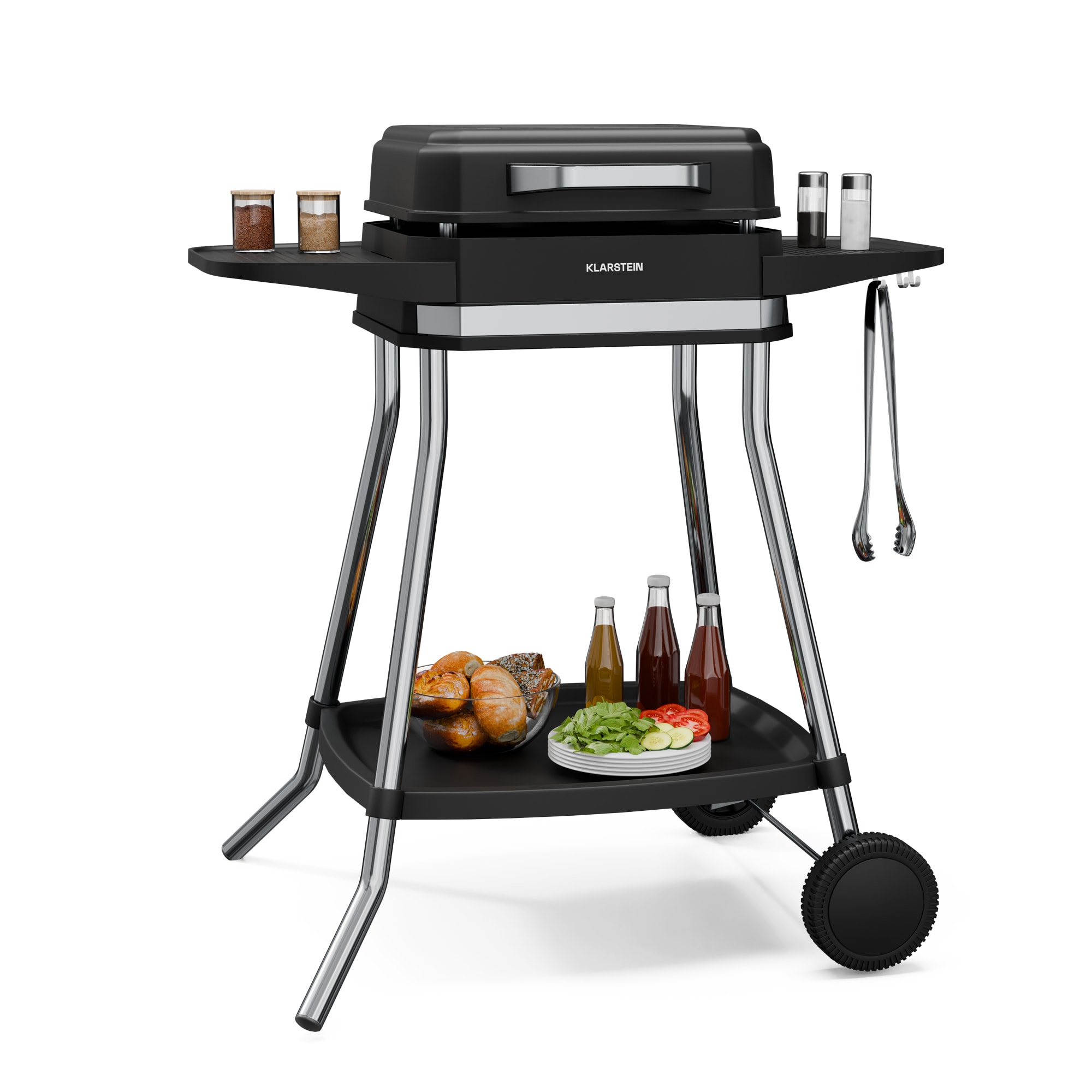 Klarstein Gatsby elektromos grill, Beltéri és kültéri használat, 3050 W, EasyGrill Concept, 240 °C-ig