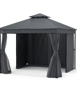 Blumfeldt Mondo Dual pavilon 3x3 dupla tetővel és szúnyoghálóval