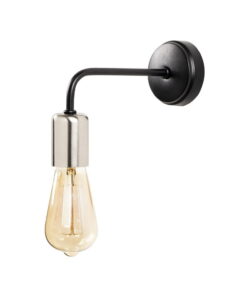 Melia fekete fém falilámpa - Opviq lights