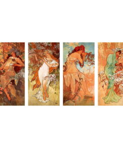 Pory Roku másolat, 80 x 40 cm - Alfons Mucha