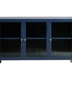 Bronco kék fém tálalószekrény, magasság 85 cm - Unique Furniture