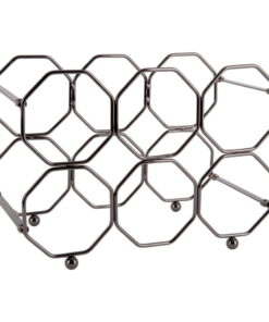 Honeycomb szürke fém összecsukható bortartó - PT LIVING