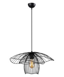 Root fekete függőlámpa, magasság 123 cm - Squid Lighting