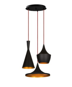 Elmas Drop fekete függőlámpa 3 izzóval - Opviq lights