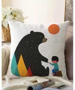 Bear pamut keverék párnahuzat, 55 x 55 cm - Minimalist Cushion Covers