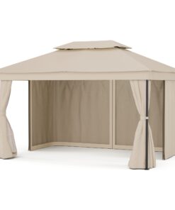 Blumfeldt Mondo Dual pavilon 3x4 dupla tetővel és szúnyoghálóval