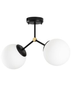 Damar fekete-fehér mennyezeti lámpa - Opviq lights