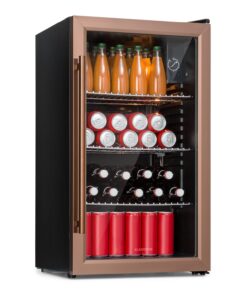 Klarstein Beersafe XXL, hűtőszekrény, 80 liter, 3 polc, E energiahatékonysági osztály, panoráma üvegajtó