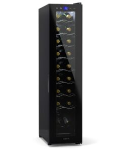 Klarstein Shiraz 18 Slim Uno, borhűtő, 18 palack, 5 - 18 °C, érintésvezérlés