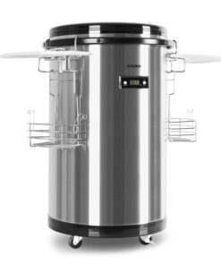 Klarstein Mr. Barbot, bárhűtő, 50 liter, F energiahatékonysági osztály, rozsdamentes acél