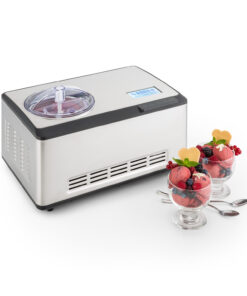 Klarstein Dolce Bacio, fagylaltgép, kompresszor, 2 L, LCD kijelző, érintésvezérlés, roszdamentes acél
