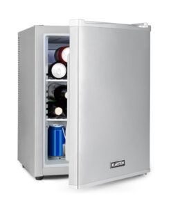 Klarstein Happy Hour 40, mini hűtőszekrény, 40 liter, 5 -15°C, csendes, 23dB, LED világítás, ezüst