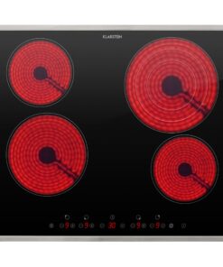 Klarstein Virtuosa 4, üvegkerámia főzőlap, 6500 W, 4 főzőlap, rozsdamentes acél keret