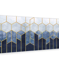 Klarstein Wonderwall Air Art Smart, infravörös hősugárzó, 120 x 60 cm, 700 W, kék csík