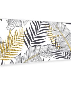 Klarstein Wonderwall Air Art Smart, infravörös hősugárzó, 120 x 60 cm, 700 W, levél
